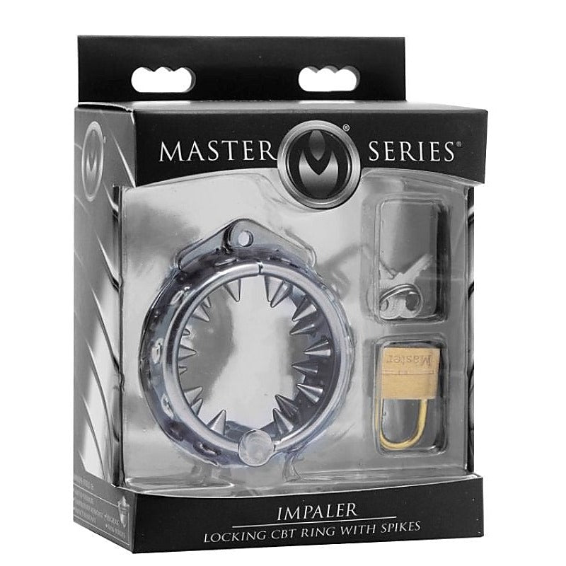 Impaler Locking CBT Cock Ring with Spikes by XR Brands - Cock Rings