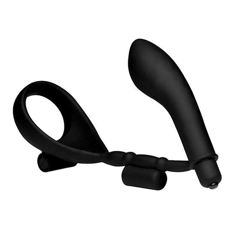 Epic Triple Stim Anal Plug Cock Ring by XR Brands - Cock Rings