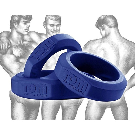 3 Piece Silicone Cock Ring Set by XR Brands - Cock Ring Sets