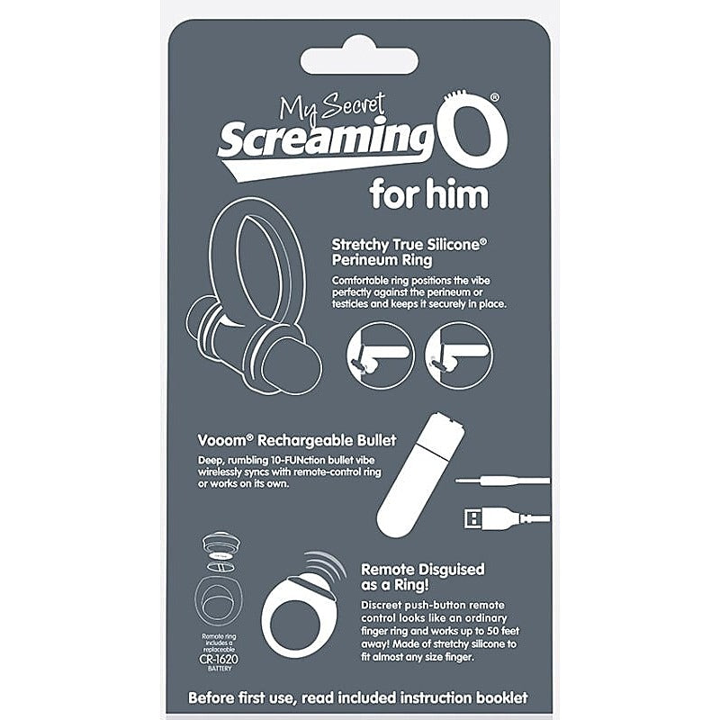 Rechargeable Vibrating Ring Set by Screaming O - Cock Rings