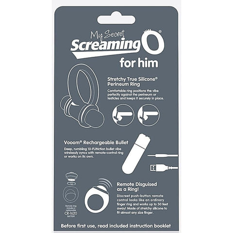 Rechargeable Vibrating Ring Set by Screaming O - Cock Rings