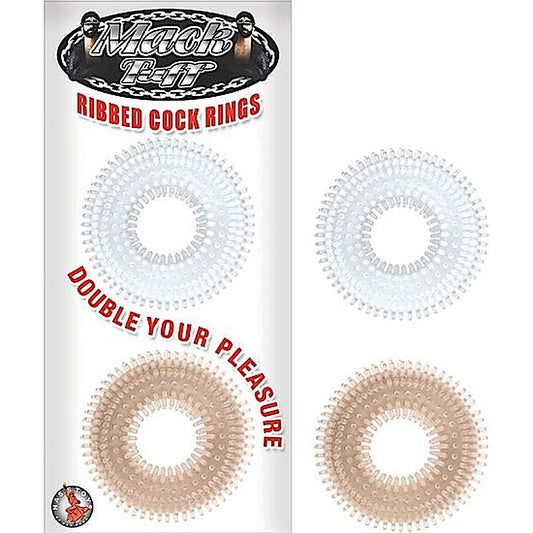 Mack Tuff Ribbed Cock Rings by Nasstoys - Cock Rings
