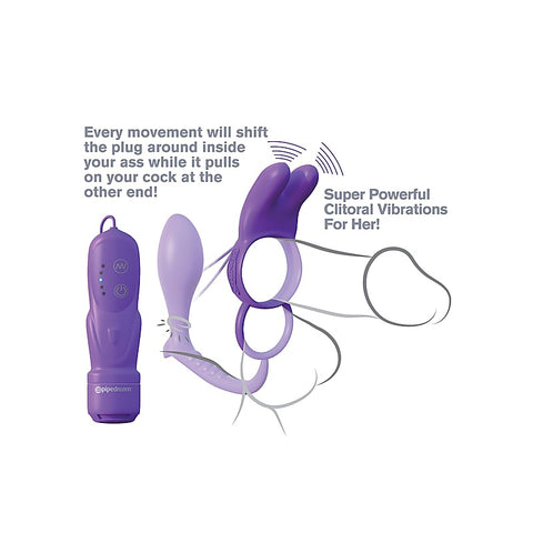 Fantasy C-Ringz Ass-Gasm Vibrating Rabbit Ring - Cock Rings