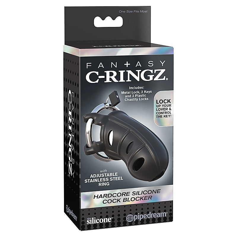 Fantasy C-Ringz Hardcore Silicone Cock Blocker - Male Chastity