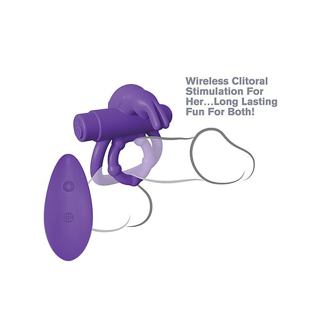 Fantasy C-Ringz Remote Control Rabbit Ear Ring by Pipedream - Cock Rings