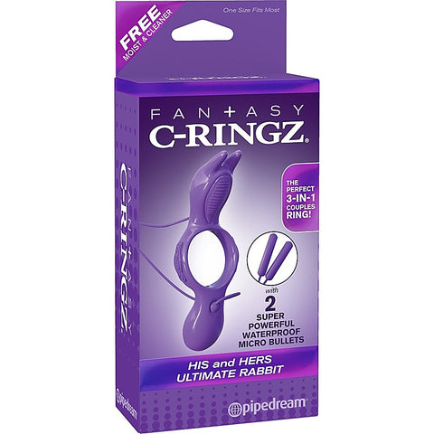 Fantasy C-Ringz His And Hers Ultimate Rabbit by Pipedream - Cock Rings