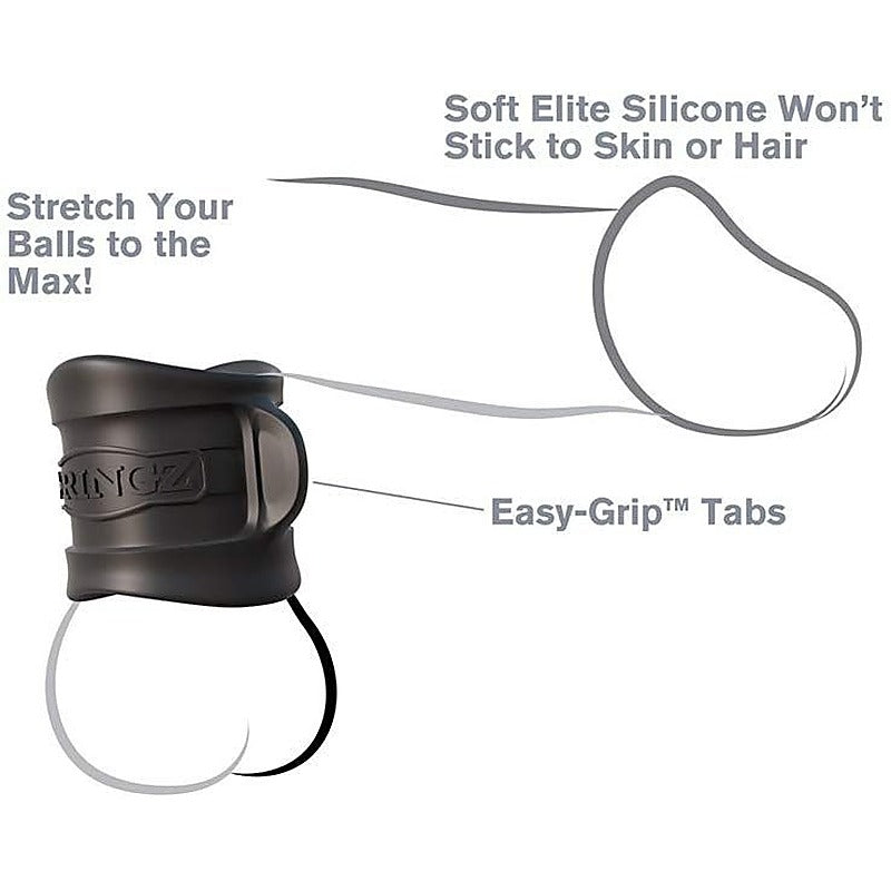 Premium Fantasy C-Ringz Silicone Ball Stretcher - Cock Rings