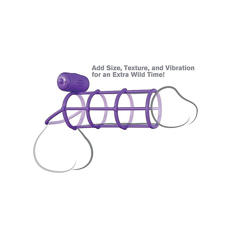 Fantasy C-Ringz Vibrating Climax Cock Cage by Pipedream - Cock Rings