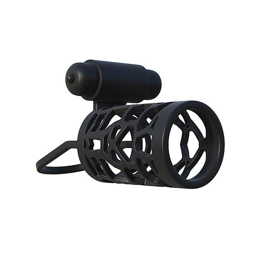 Fantasy C-Ringz Thick Dick Silicone Vibrating Cage - Vibrating Cock Rings