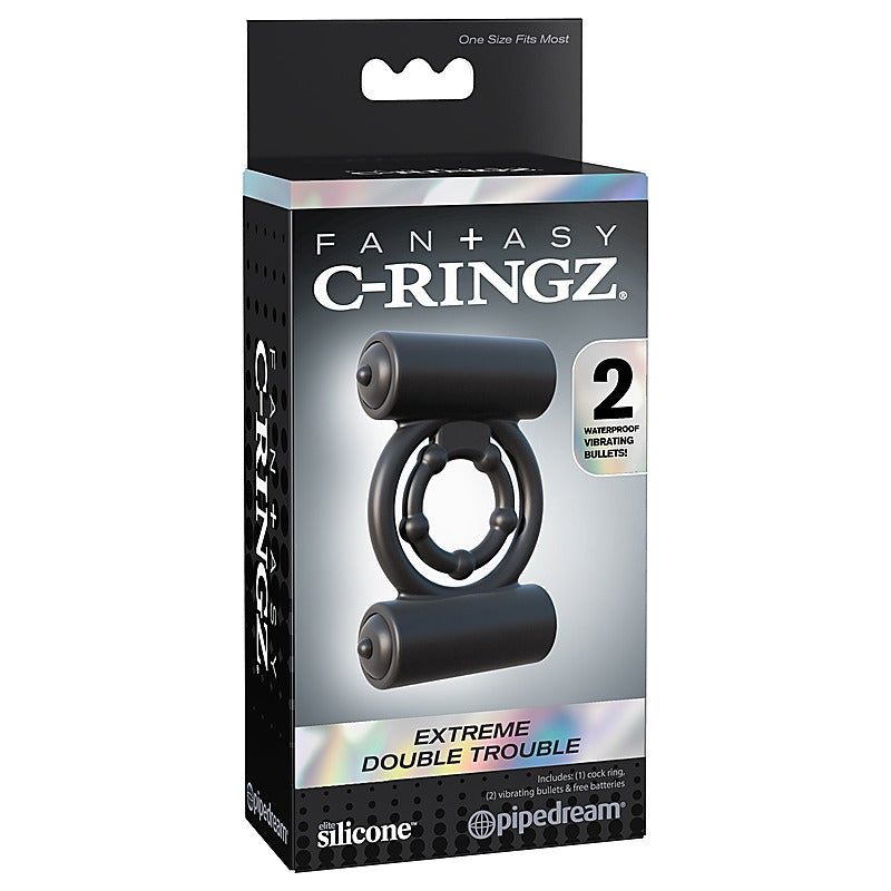 Fantasy C-Ringz Extreme Double Trouble Cock Ring - Cock Rings