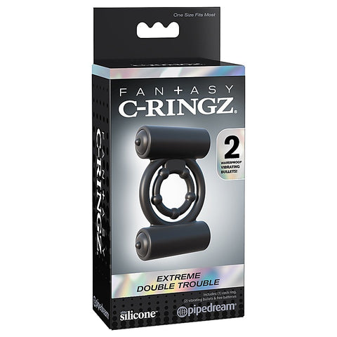 Fantasy C-Ringz Extreme Double Trouble Cock Ring - Cock Rings