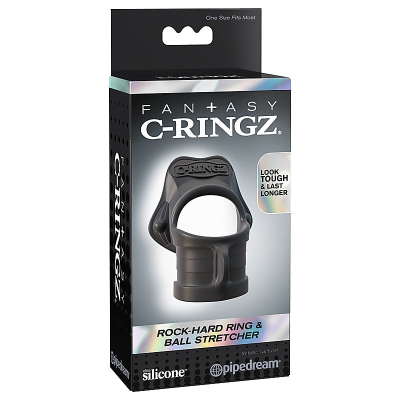 Rock Hard Cock Ring & Ball Stretcher by Pipedream Products - Stretchy Cock Rings
