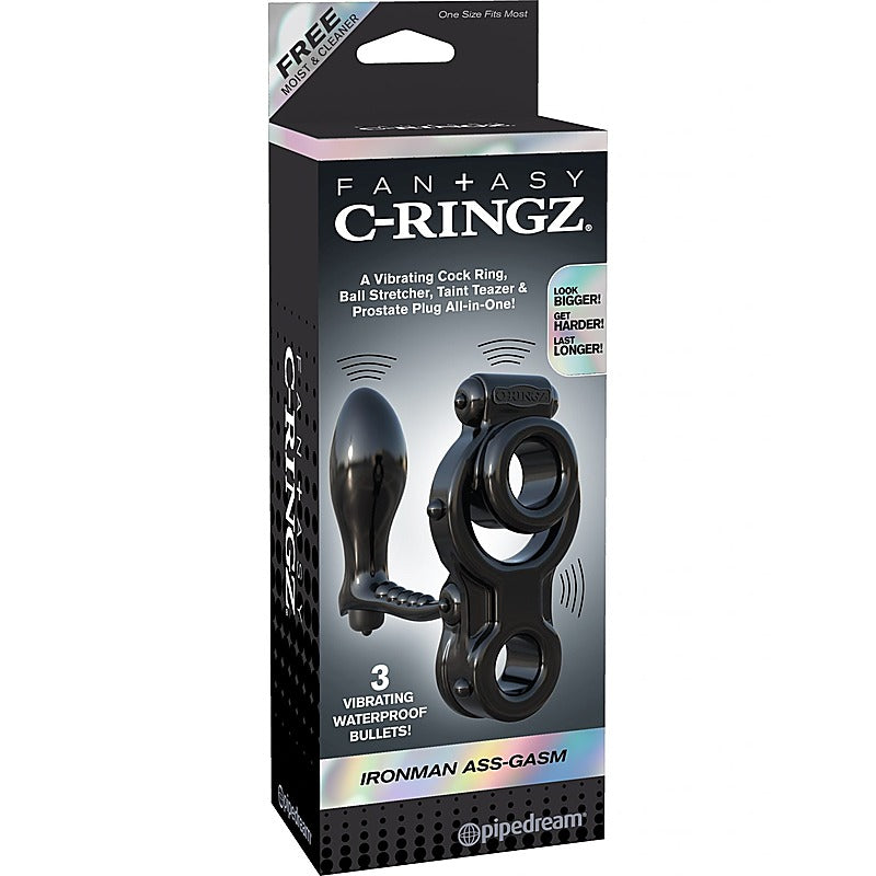 Fantasy C-Ringz Ironman Ass-Gasm Penis Ring - Vibrating Cock Rings