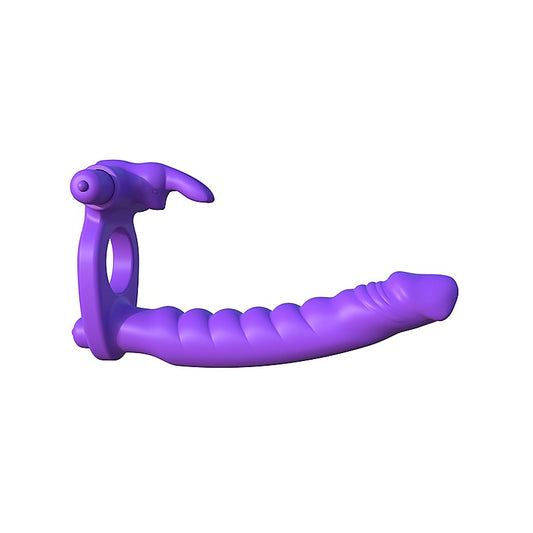 Fantasy C-Ringz Silicone Double Penetrator Rabbit - Vibrating Cock Rings