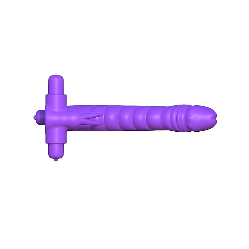 Fantasy C-Ringz Silicone Double Penetrator Rabbit - Vibrating Cock Rings
