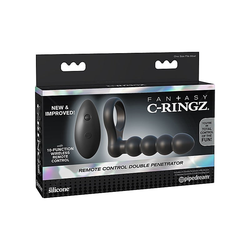 Fantasy C-Ringz Remote Control Double Penetrator - Vibrating Cock Rings