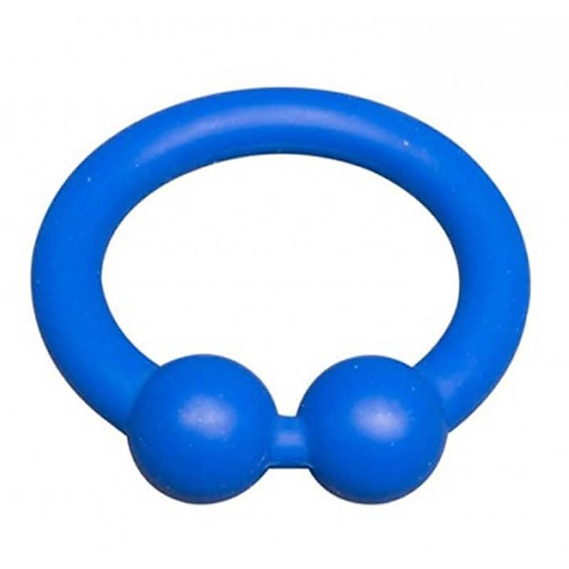 Sport Fucker Bullring Extra Firm Silicone Cock Ring with Dual Spheres - Stretchy Cock Rings