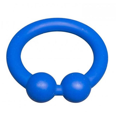 Sport Fucker Bullring Extra Firm Silicone Cock Ring with Dual Spheres - Stretchy Cock Rings