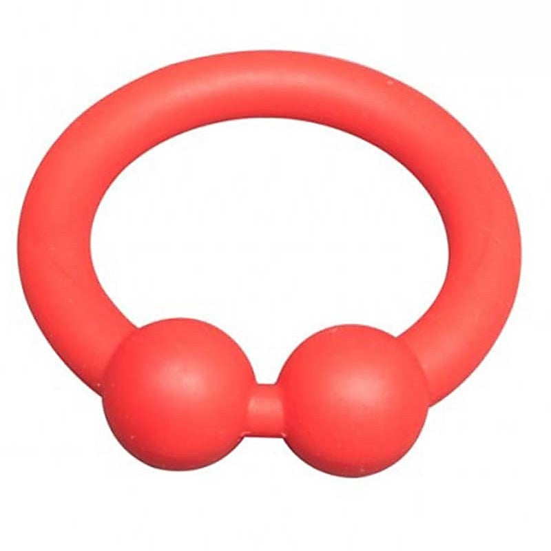 Sport Fucker Bullring Extra Firm Silicone Cock Ring with Dual Spheres - Stretchy Cock Rings