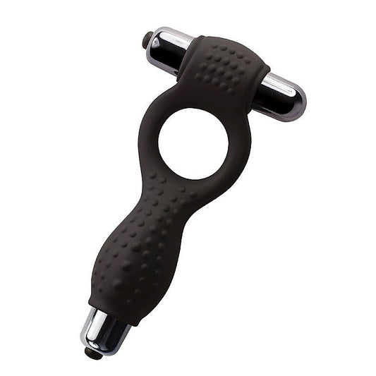 Union Black Silicone Cock Ring by Rocks Off - Cock Rings
