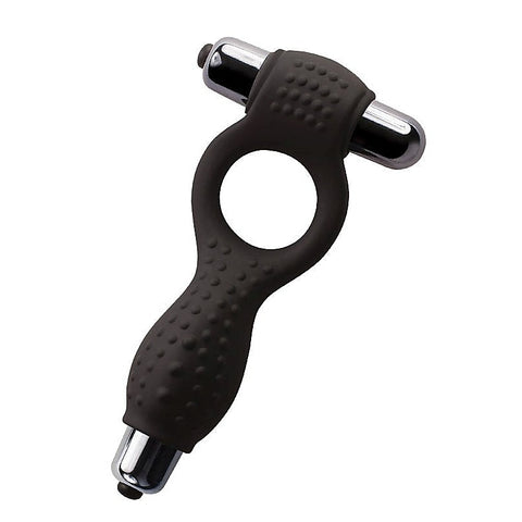 Union Black Silicone Cock Ring by Rocks Off - Cock Rings