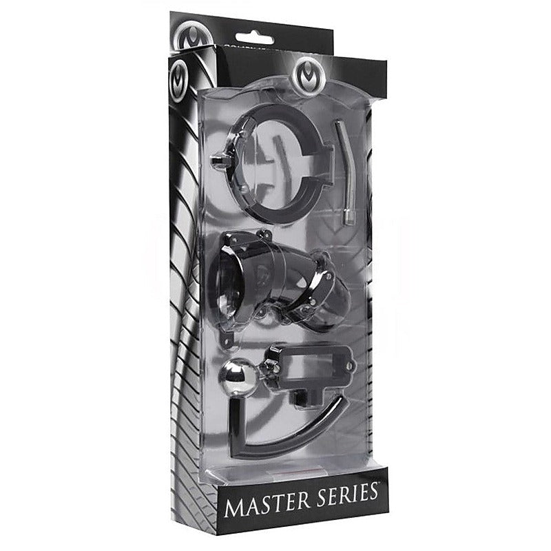 Oppressor Male Confinement Chastity Cage by XR Brands - Cock Rings