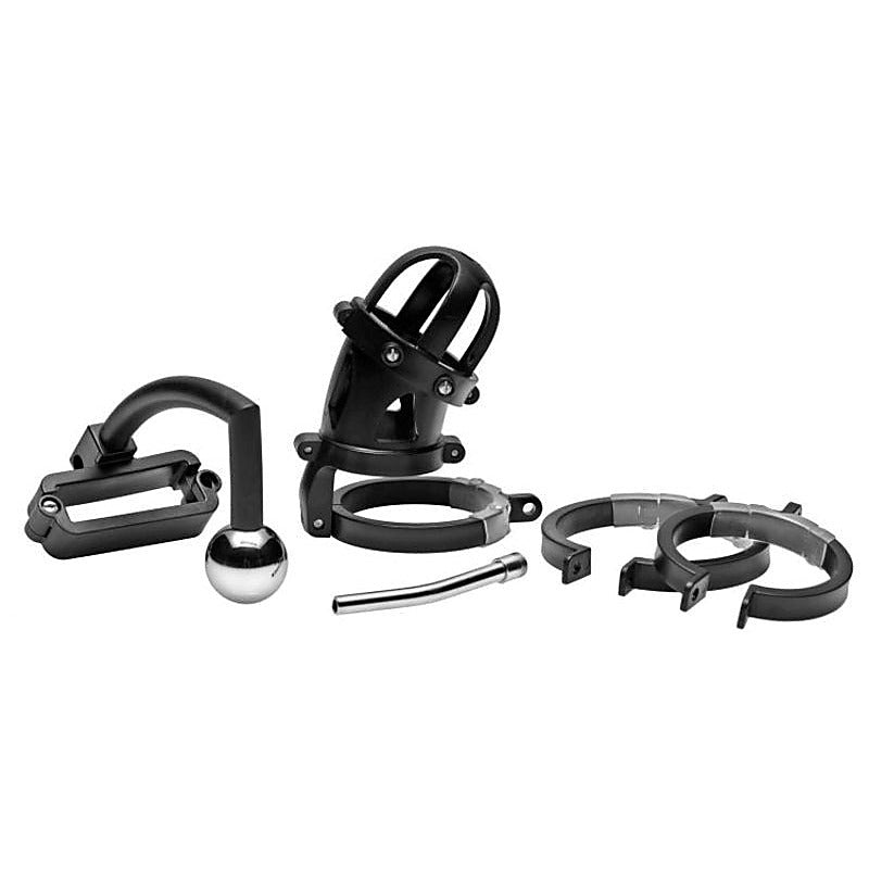 Oppressor Male Confinement Chastity Cage by XR Brands - Cock Rings