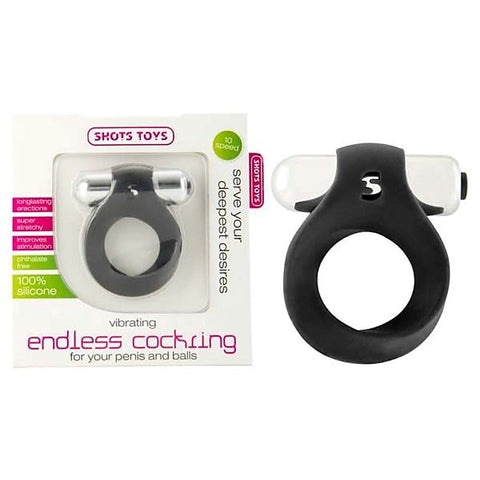Vibrating Endless Cock Ring by Shots Toys - Vibrating Cock Rings