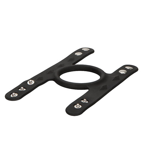 Silicone Tri-Snap Male C and B Cage by California Exotics - Stretchy Cock Rings
