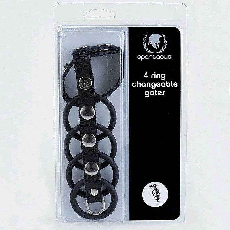 4 Ring Changeable Gates by Spartacus Enterprises - Cock Rings