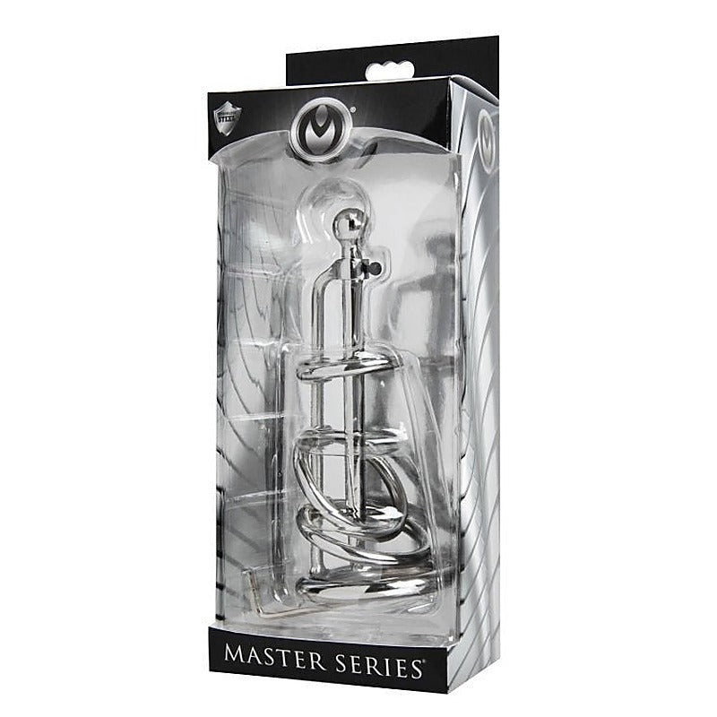 Gates Of Hell Stainless Steel Adjustable Cum Through Sound Cage - Cock Rings