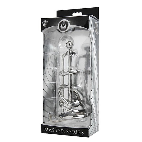 Gates Of Hell Stainless Steel Adjustable Cum Through Sound Cage - Cock Rings