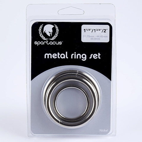 Nickel Metal C Ring Set by Spartacus Enterprises - Cock Rings