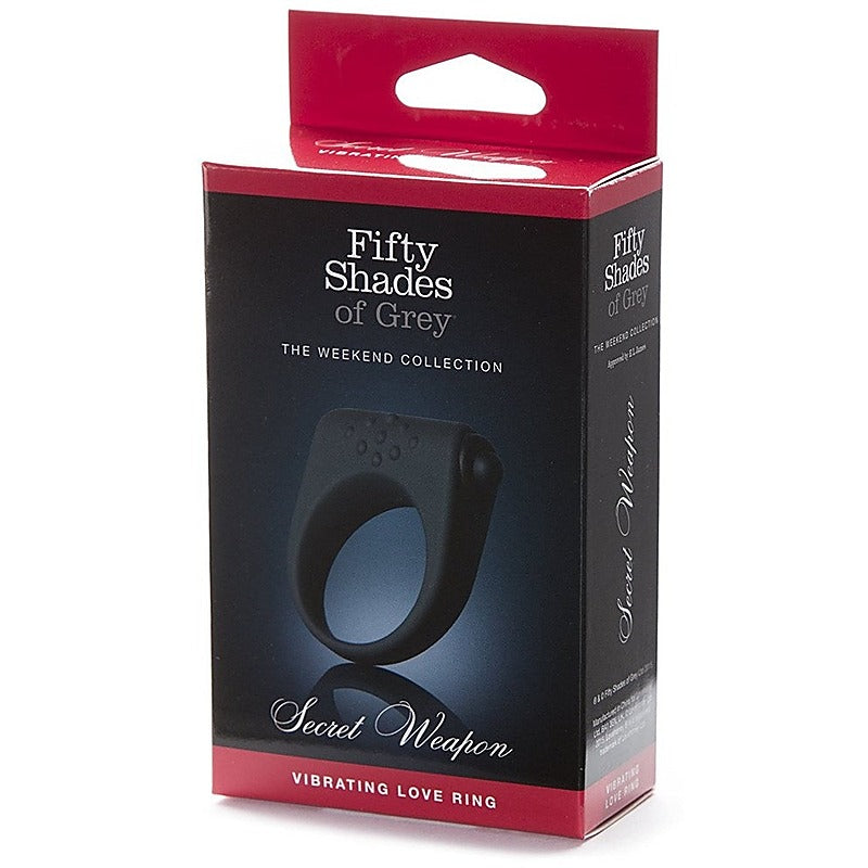 Fifty Shades of Grey Secret Weapon Vibrating Love Ring - Cock Rings