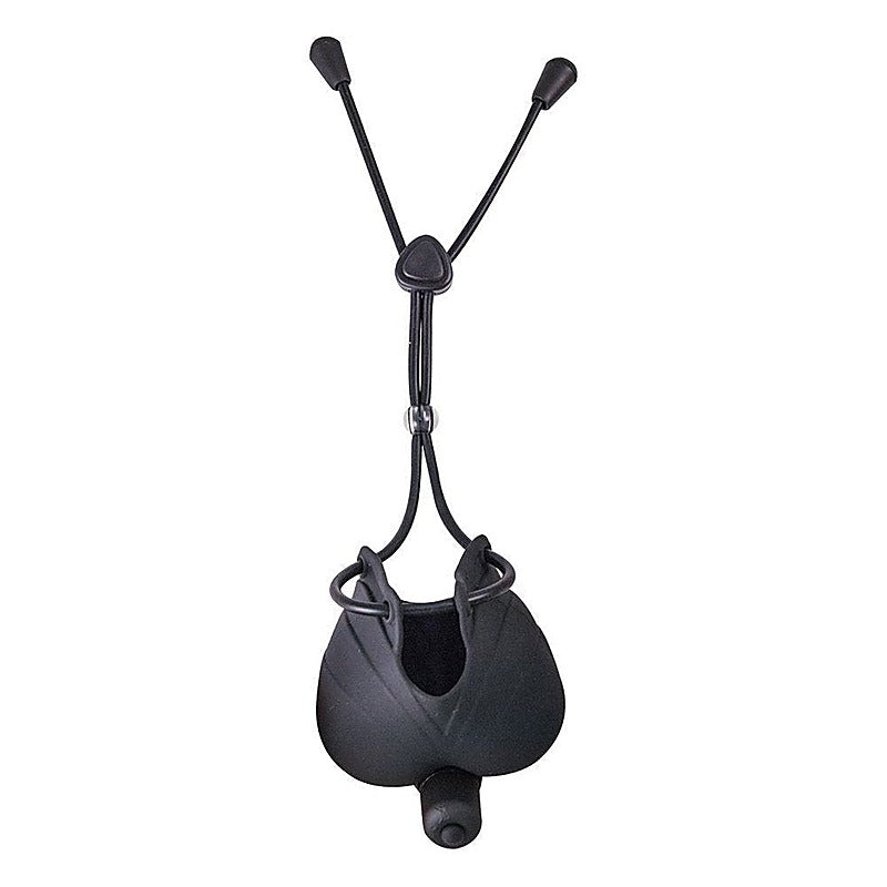 Vibrating Scrotum Pouch with Cinch by Nasstoys - Stretchy Cock Rings
