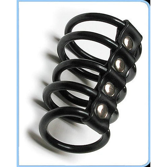 5 Gates of Hell Rubber by The Stockroom - Cock Rings