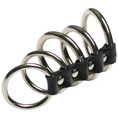 5 Gates of Hell Rubber by The Stockroom - Cock Rings