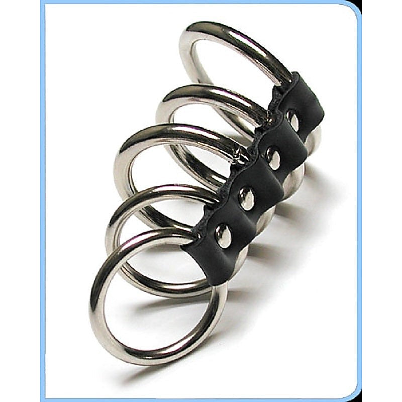 5 Gates of Hell Steel by Kinklab - Cock Rings