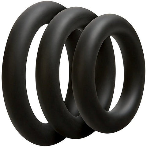 OptiMALE 3 C Ring Set Thick by Doc Johnson - Cock Ring Sets