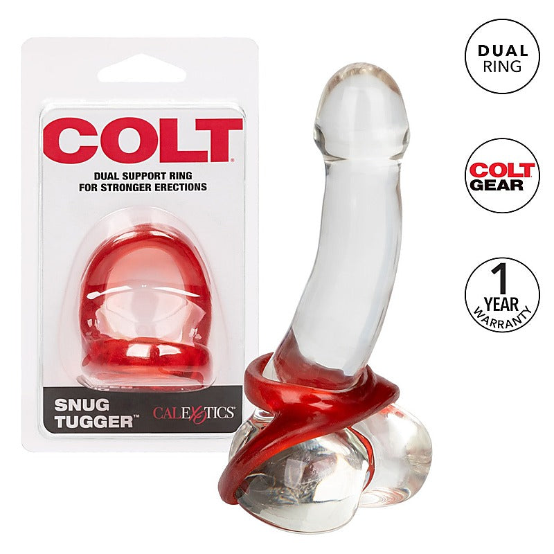 Colt Snug Tugger Stretchy Double Cock Ring - Cock Rings