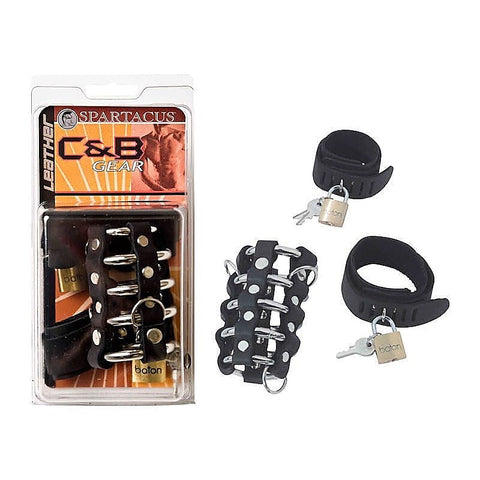Spartacus Enterprises Triple Cock Chastity Combo Set with Multi Ring Design - Male Chastity
