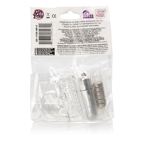 Vibrating Action Enhancer Cock Ring by California Exotics - Cock Rings