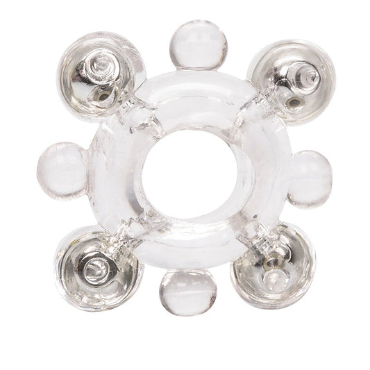 Erection Enhancer Cock Ring with Beads by California Exotics - Stretchy Cock Rings