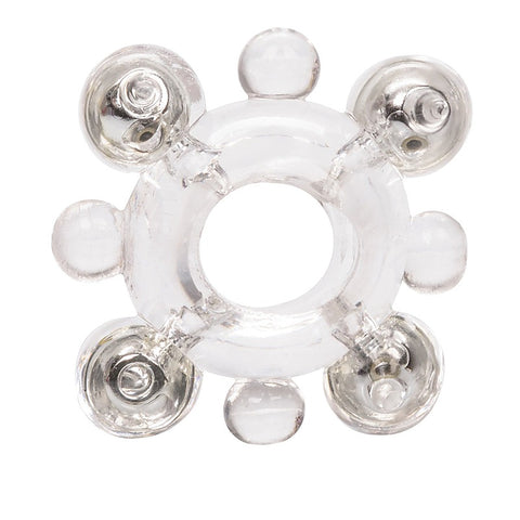 Erection Enhancer Ring with Beads by California Exotics - Stretchy Cock Rings