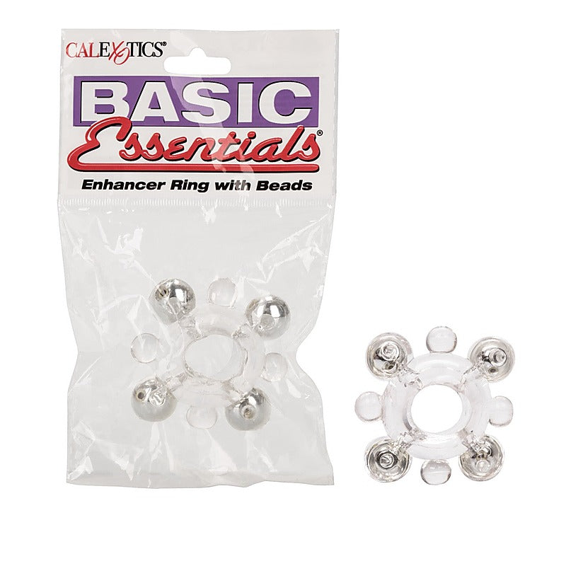 Erection Enhancer Ring with Beads by California Exotics - Stretchy Cock Rings