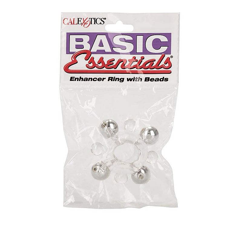 Erection Enhancer Ring with Beads by California Exotics - Stretchy Cock Rings
