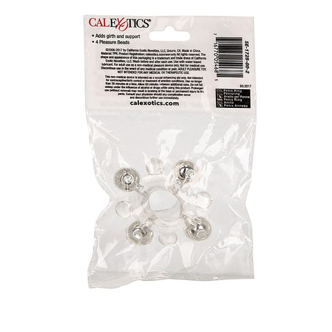 Erection Enhancer Ring with Beads by California Exotics - Stretchy Cock Rings