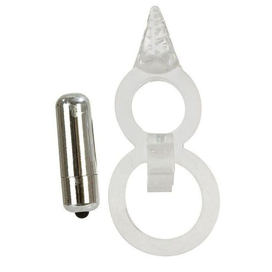 Vibrating Dual Support Enhancer Cock Ring - Cock Rings