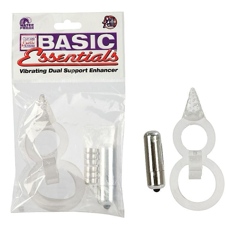 Vibrating Dual Support Enhancer Cock Ring - Cock Rings