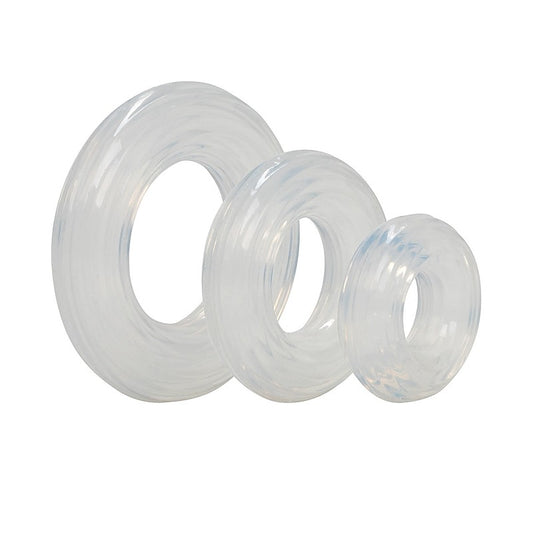 Silicone Cock Ring Set by California Exotics - Stretchy Cock Rings